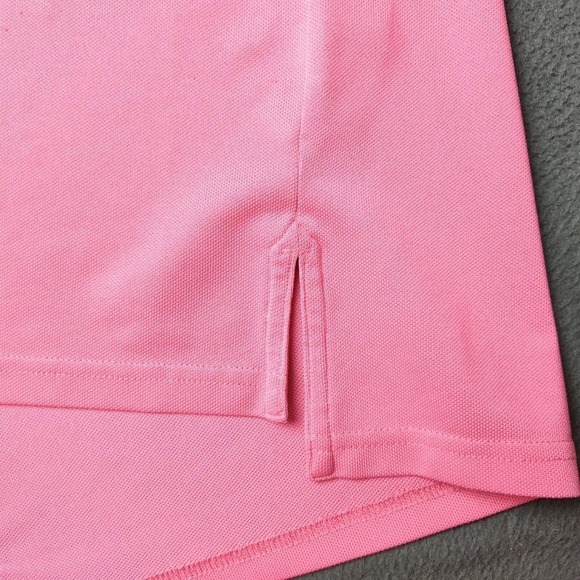 Southern Tide Polo Shirt Mens Medium Pink Performance Stretch Moisture Wicking - Picture 4 of 10